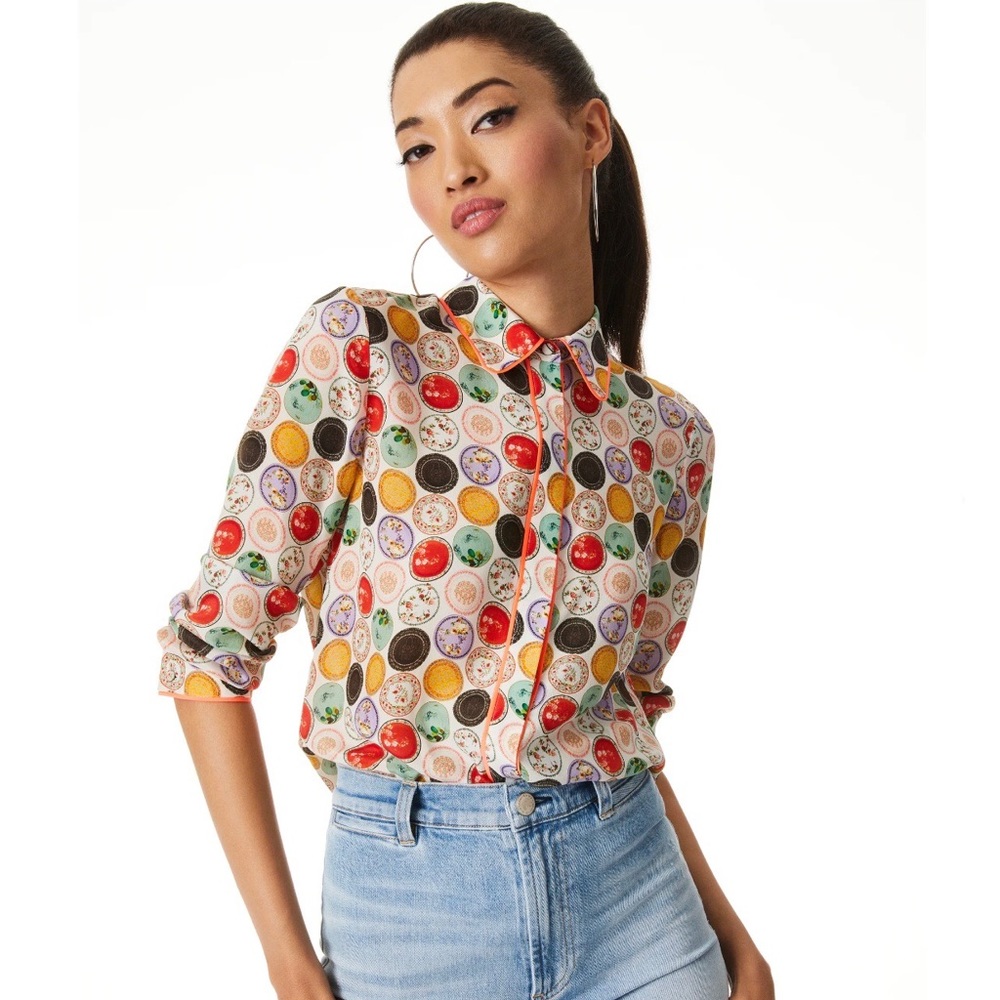 Alice + Olivia Willa Button Down Shirt - Picture 3 of 7